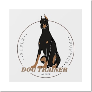 Dog Trainer Doberman Posters and Art